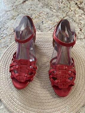 croft & barrow Red Strappy Women’s Heeled Sandals